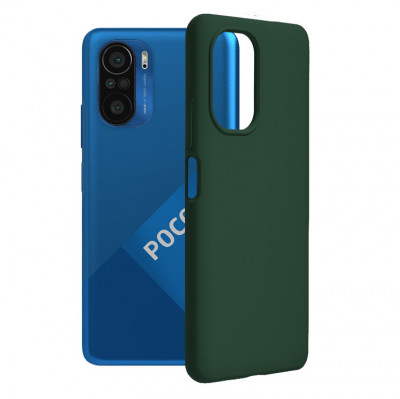 Husa Techsuit Soft Edge Silicon Xiaomi Poco F3 - Dark Green foto