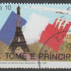 Sao Tome e Principe 1989 , Revolutia Franceza , Posta Aeriana , Aviatie