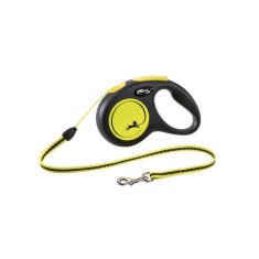 LESA PENTRU CAINI KERBL FLEXI CLASSIC CU FIR S 5M 12KG NEON foto