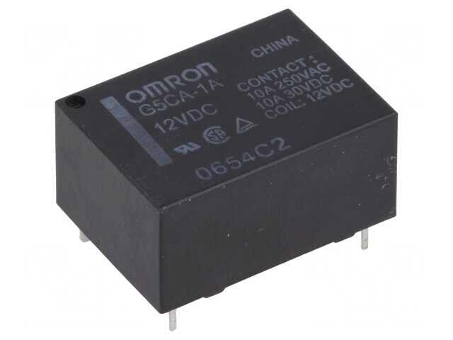 Releu Electromagnetic 12VDC 10A 250VAC PCB