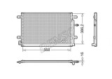 Condensator AC Audi A4, 2000-2007; A6, 2001-2004; Seat Exeo, 2008-2013 Aluminiu/Aluminiu Brazat, 568x386x16, Fara Filtru Uscator, Oem/Oes (Denso), Ti