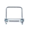 Surub U patrat, 6 x 65/60 + placa + saibe + piulite, set 4 perechi