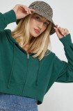 Cumpara ieftin Hollister Co. bluza femei, culoarea verde, neted, Hollister Co.