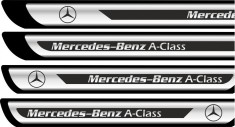 Set protectii praguri CROM - Mercedes-Benz A-Class foto