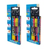 Cumpara ieftin Set 3 pixuri cu mecanism Mitama, culori fluo, blister