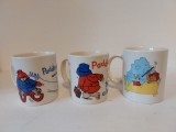 Lot 3 cani ceramice cu design Ursuletul Paddington, 200ml