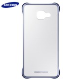 Cumpara ieftin Folie Sticla + Husa originala Samsung Galaxy A3 2016 Clear Cover EF-QA310CBEGWW, Albastru