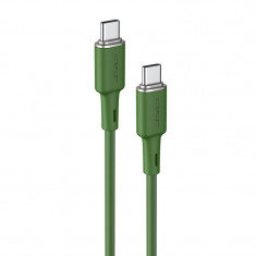 Cablu Acefast USB Tip C - USB Tip C 1,2m, 60W (20V / 3A) Verde (C2-03 Verde Oliver) C2-03-C-C OLIVER GREEN