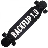 Cumpara ieftin Longboard Action One, ABEC-9 PU, Aluminiu 120 kg, 108 x 23.5 cm, Negru Backflip