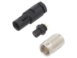 Conector M9 Mamă 3-Pin Aurit IP67 125V Pe Cablu