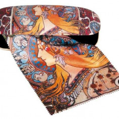 Etui cu textil si protectie ochelari, Art Nouveau