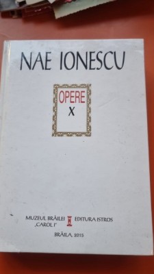 Nae Ionescu Opere X foto