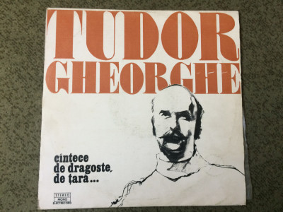 tudor gheorghe cantece de dragoste de tara disc vinyl lp muzica folk usoara VG+ foto