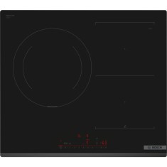 Plita incorporabila cu inductie Bosch PVJ631HC1E, CombiZone, 3 zone de gatit, 60 cm, Timer, Negru