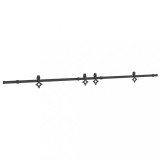 Cumpara ieftin Set feronerie pentru usi glisante, negru, 305 cm, otel
