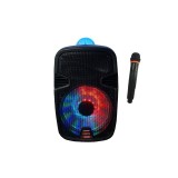 Boxa cu Statie Activa tip Troller, HAZARD, 1 Microfon Wireless , Cititor Stick , Card SD,FM Radio,Bluetooth