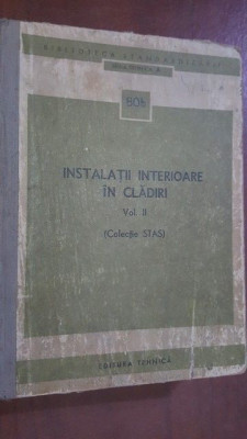 Colectie STAS Instalatii interioare in cladiri vol 2 foto