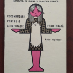 Recomandări pentru o alimentație echilibrată - ilustrații Irina Fotiade - 1981