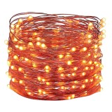 Cumpara ieftin Instalatie cu 50 de LED-uri, 5m lungime, cupru, palstic