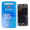 Display LCD Touchscreen cu Rama Apple iPhone 15 Pro Negru COF INCELL