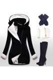 Cashmere Hooded Winter Women's Wool Coat