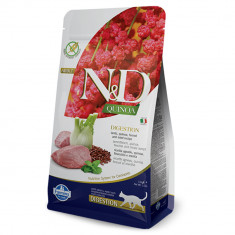 Hrana Uscata Farmina pentru Pisici N&D Quinoa Adult Digestive cu Miel, 1,5 kg