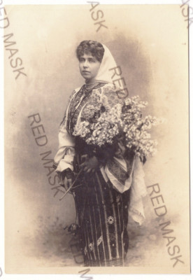 644 - Regina MARIA, Queen MARY, Romania - old Photo ( 13,5/9,5 cm ) foto