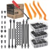 Set clipsuri / cleme auto de fixare pentru tapiterie, 655 elemente, Geko G02935