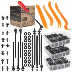 Set clipsuri / cleme auto de fixare pentru tapiterie, 655 elemente, Geko G02935