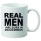 Cana alba personalizata &quot; Real Men are born in December&quot;, INOVATIX&reg;. 330ml