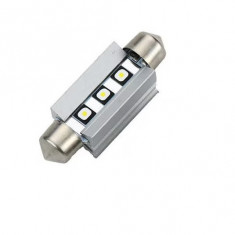 Bec LED Auto 360° Light C5W 41mm, Chip Osram, Canbus, 3 Leduri 250 Lumeni