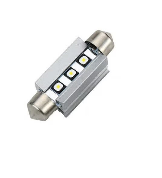 Bec LED Auto 360&deg; Light C5W 41mm, Chip Osram, Canbus, 3 Leduri 250 Lumeni