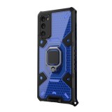 Husa compatibila cu samsung galaxy s20 fe, ring (inel si magnet integrat) honeycomb armor, htp&Acirc;&reg;, blue, Htphone