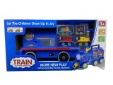 Set Locomotiva Thomas Mare + 4 Locomotive Mici, Trenulet Thomas &amp; Friends, 36cm/8cm, Jucarie Copii 3+