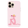 Husa compatibila cu Apple iPhone 13 Pro Max, Viceversa, model I am solo Panther, Silicon, TPU, Transparent, Carcasa