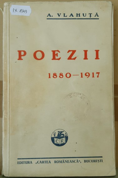 Vlahuta, POEZII. 1880-1917, Bucuresti, 1927