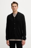 Armani Exchange cardigan din amestec de l&acirc;nă culoarea negru, XM001914 AF14008