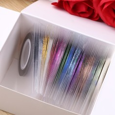 10 role de benzi colorate, autocolante pentru decorarea unghiilor, manichiura DIY accesorii de infrumuse?are unghii foto
