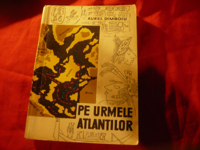 Aurel Dimboiu - Pe urmele Atlantilor Ed.1963 -Ed.Stiintifica , 336 pag +harta foto