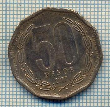 12165 MONEDA - CHILE - 50 PESOS -ANUL 2007 -STAREA CARE SE VEDE foto