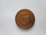 Medalie bronz ,Ministerul Lucrarilor Publice din Romania 135 ani .1862-1997 .BRONZ