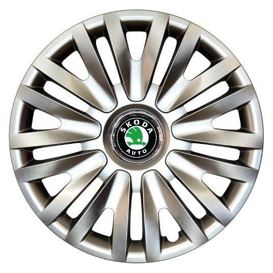 Set 4 Capace Roti 16 inchi (R16) Model 412, Pentru Skoda