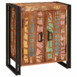 vidaXL Dulap de noapte Multicolour 38 x 33 x 58 cm Lemn masiv reciclat