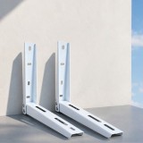 Suport Rabatabil Aer Conditionat 18-24000 BTU, 400x550mm, Grosime 1.5mm, Otel Vopsit Alb, Montaj Exterior, 2 Console