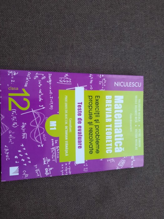 MATEMATICA BREVIATR TEORETIC CLASA A XII EXERCITII SI PROBLEME REZOLVATE