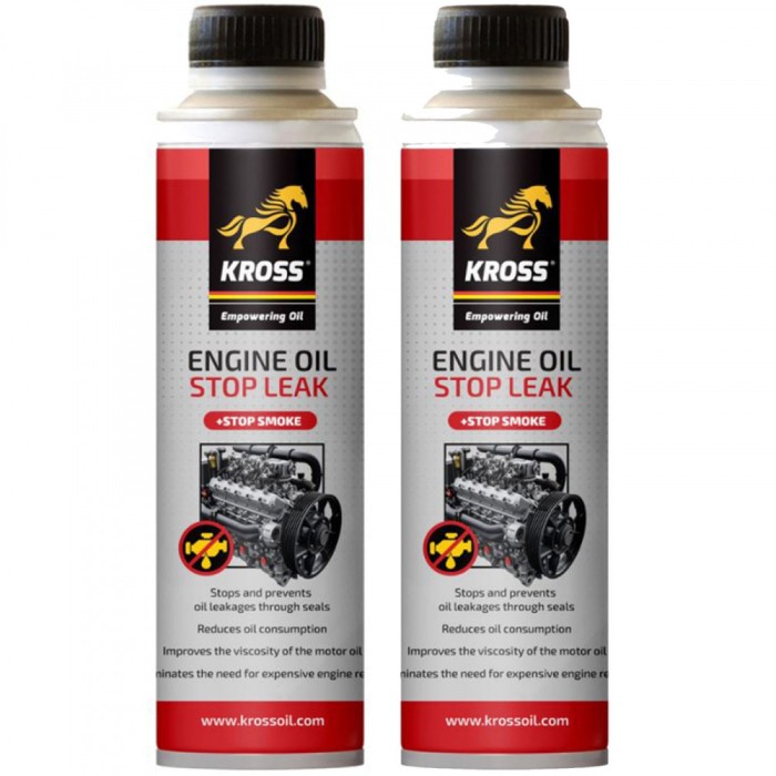 Pachet 2 x Aditiv Kross antiscurgere ulei si anti fum 250 ml