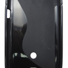 Husa silicon S-line neagra pentru Sony Xperia Miro (ST23i)