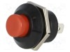 Comutator acționat prin apăsare SCI SPST-NO 10A 12V IP40 roșu