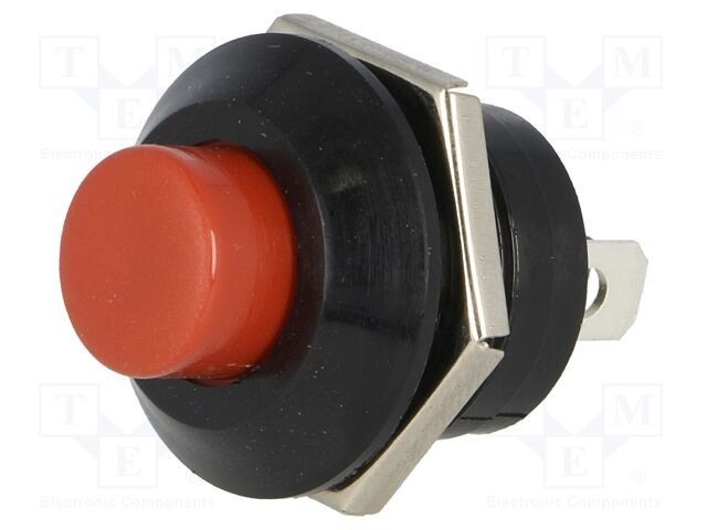 Comutator acționat prin apăsare SCI SPST-NO 10A 12V IP40 roșu