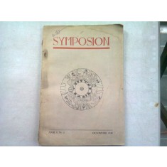 SYMPOSION - REVISTA DE CULTURA NR.1/OCTOMBRIE 1938